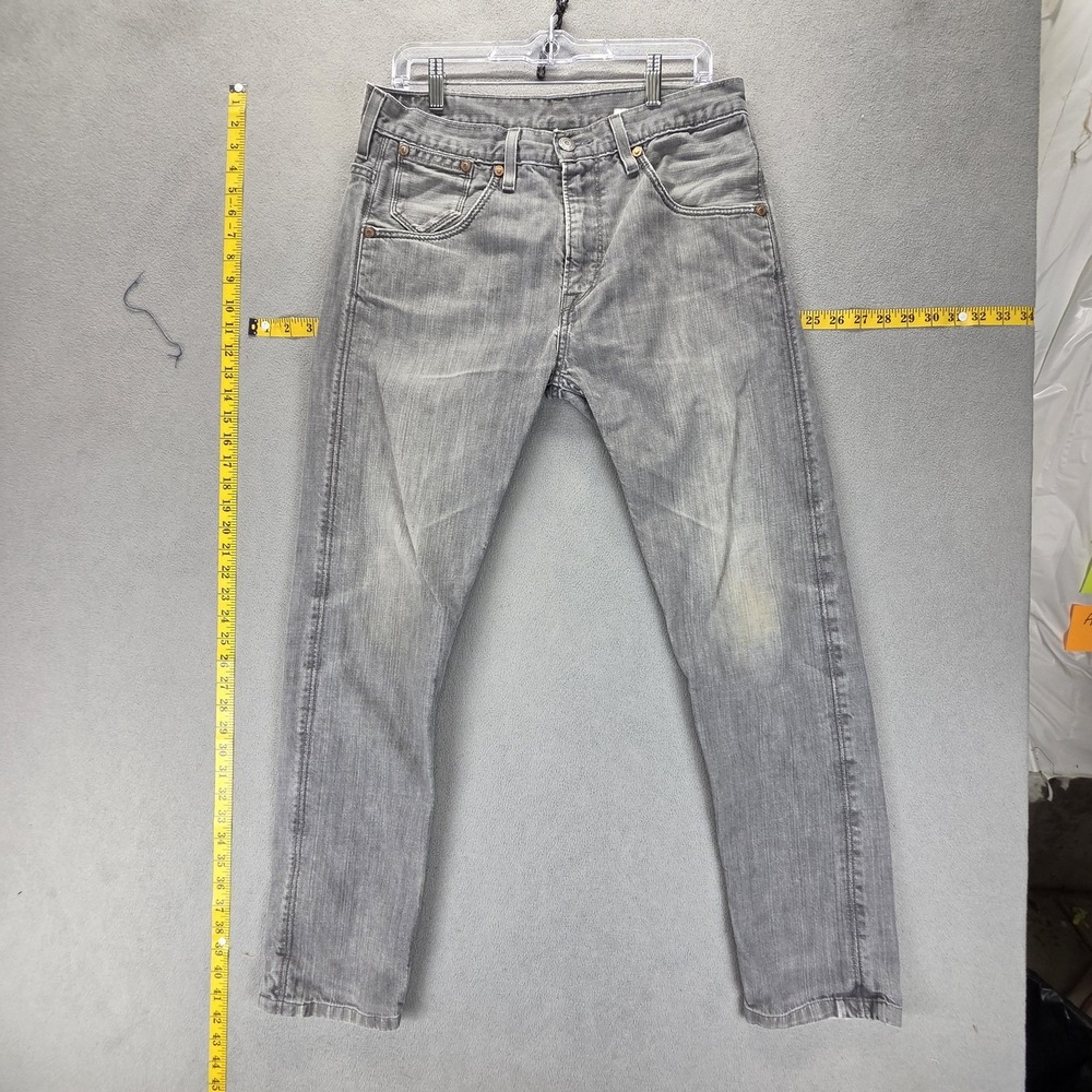 Vintage Levis Engineered Jeans Mens Gray Zip Flap Pockets Fits 32x30